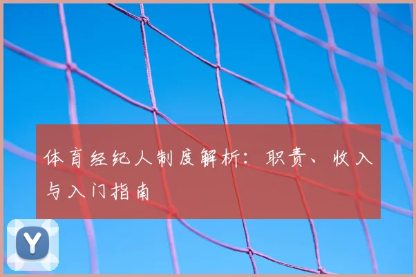 体育经纪人制度解析：职责、收入与入门指南